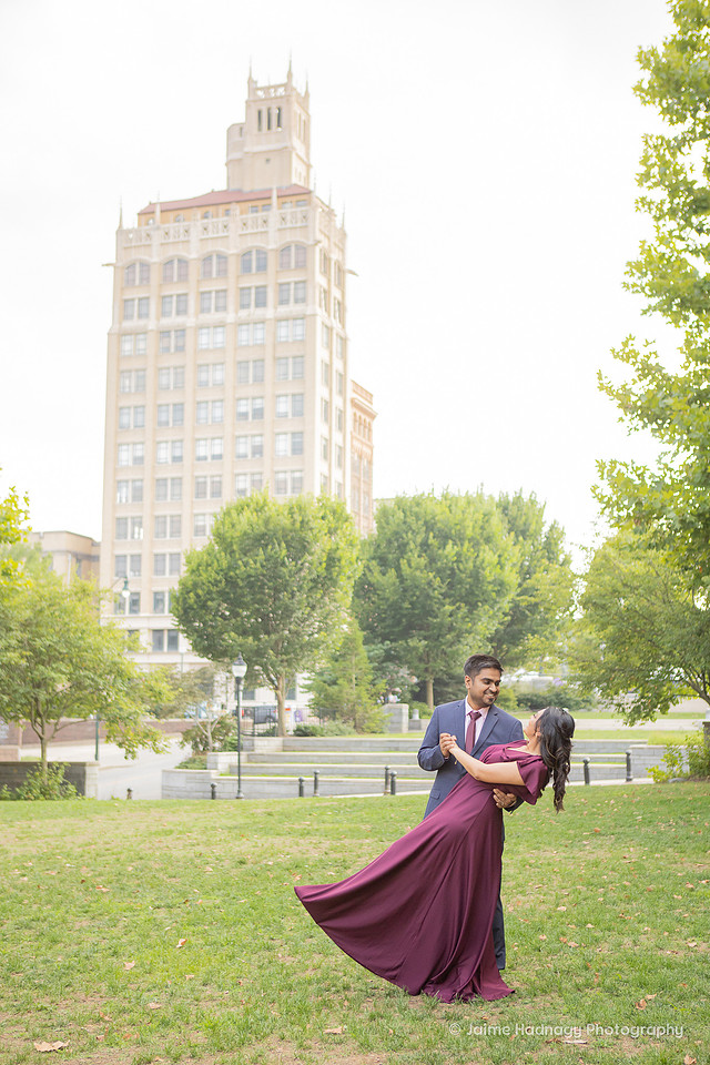Urban Engagement Photos in Downtown Asheville | Photographer