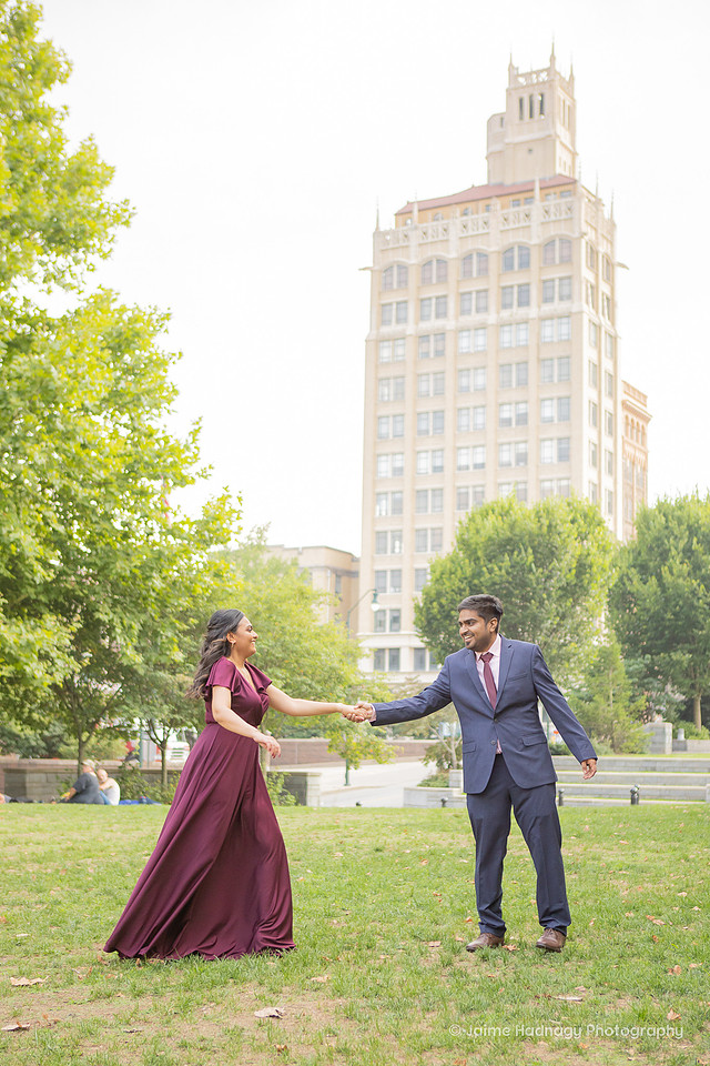 Urban Engagement Photos in Downtown Asheville | Photographer