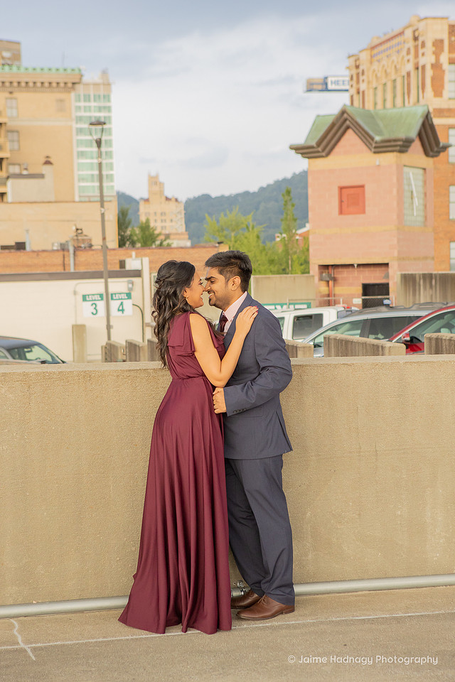 City Engagement Session Downtown Asheville Photography