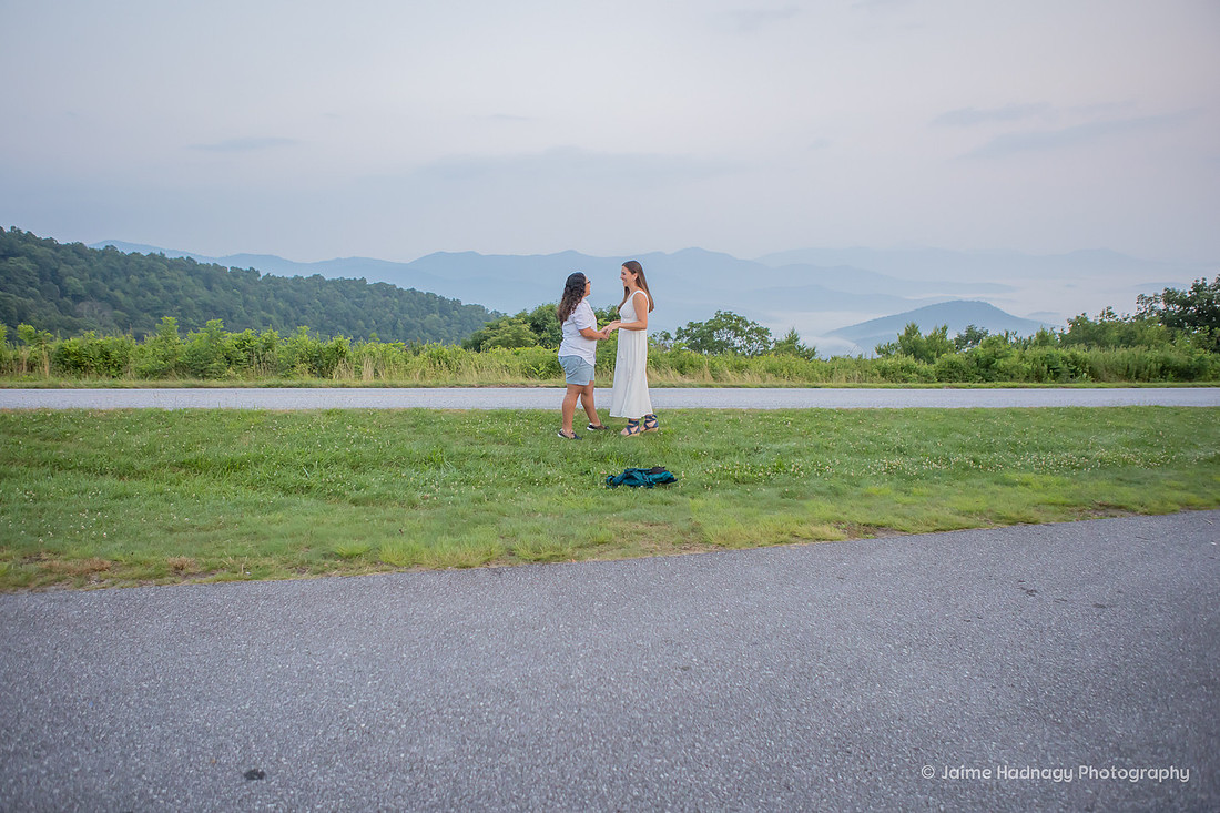 Engagement Photoshoot on The Blue Ridge Parkway