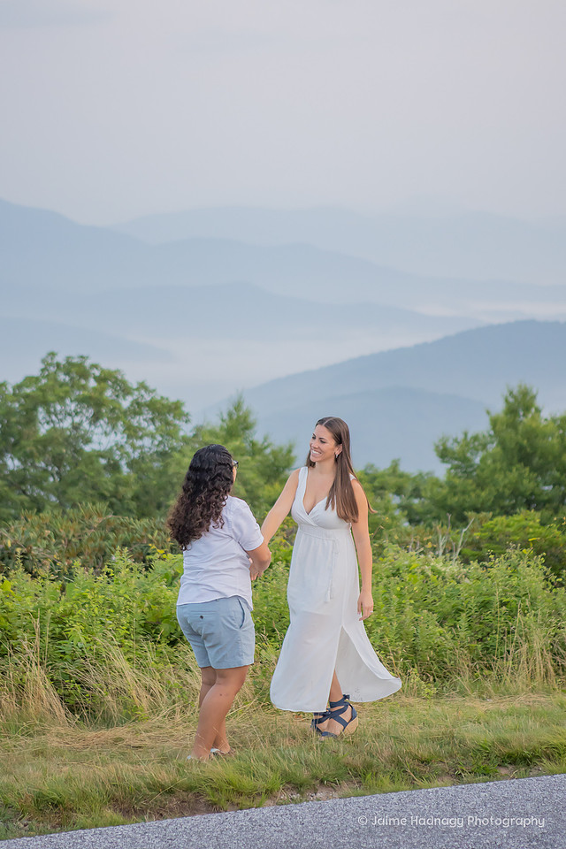 Engagement Photoshoot on The Blue Ridge Parkway