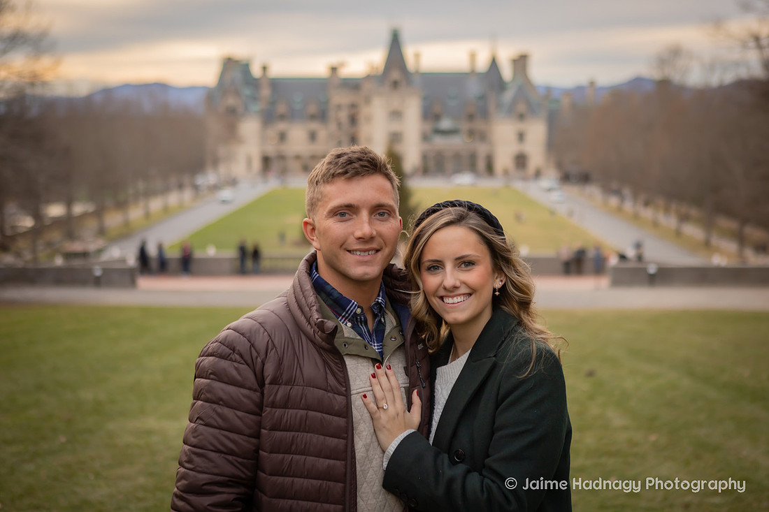 Engagement at The Biltmore House | Asheville Proposal Photographer