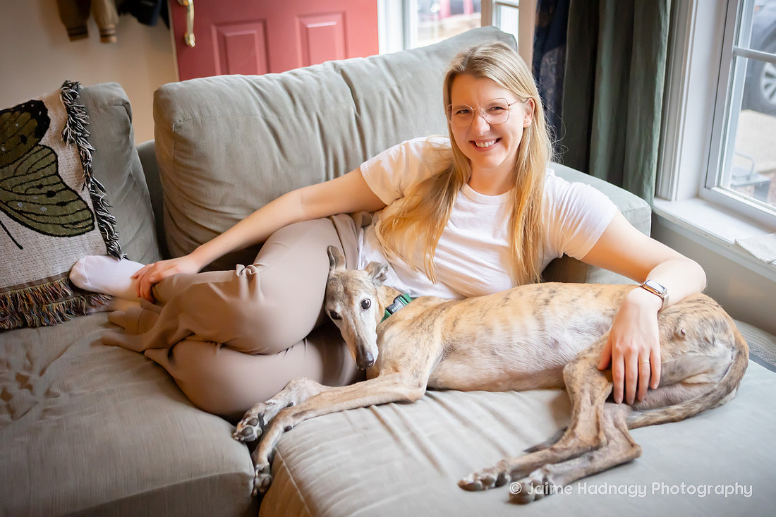 In Home Senior Dog Photo Session | Black Mountain NC Pet Photographer