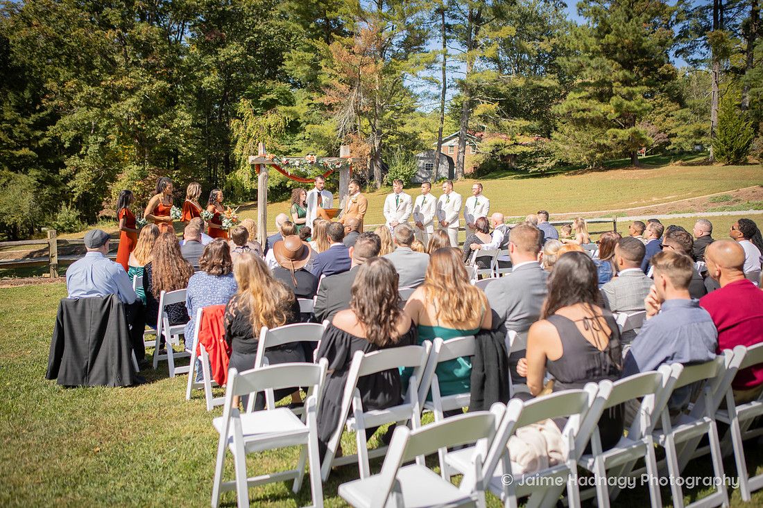 Outdoor Ceremony | Asheville Wedding Photographer