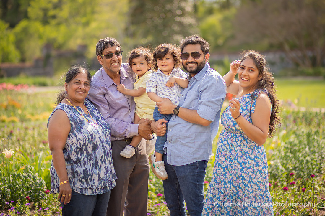 Family Photos in the Tulip Garden at the Biltmore Estate | Asheville Photographer