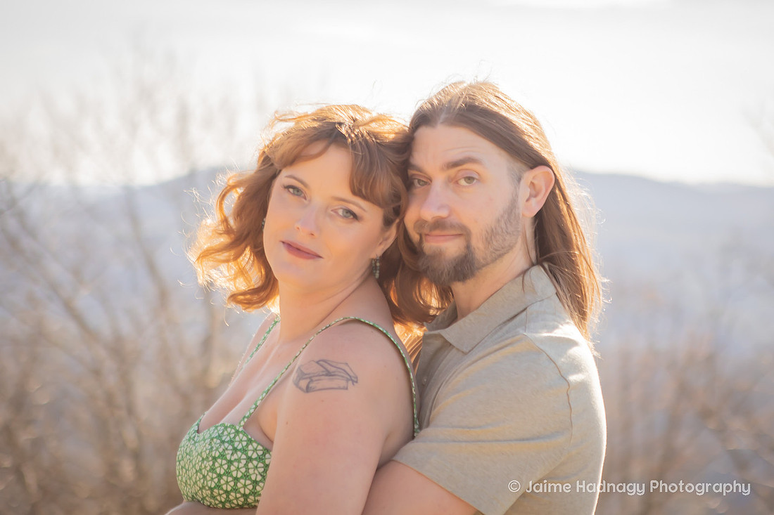 Engagement Photos at Jump Off Rock | Hendersonville Photographer