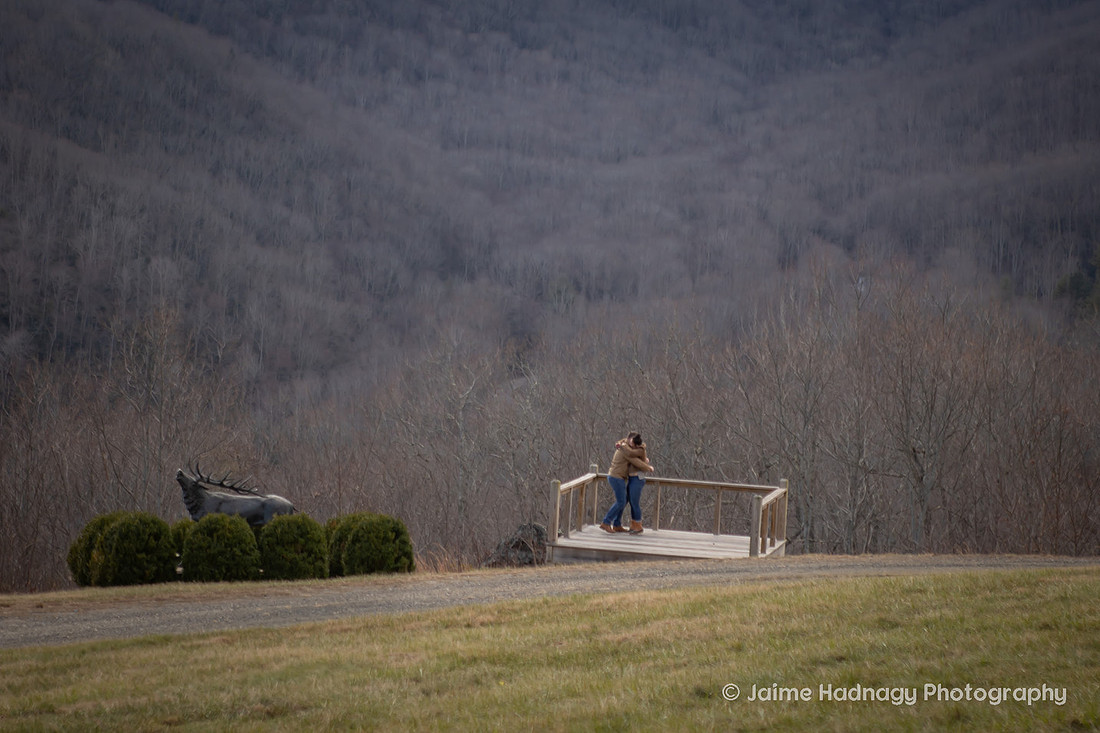 Proposal on Vacation at Redstone in Burnsville | Asheville Photographer