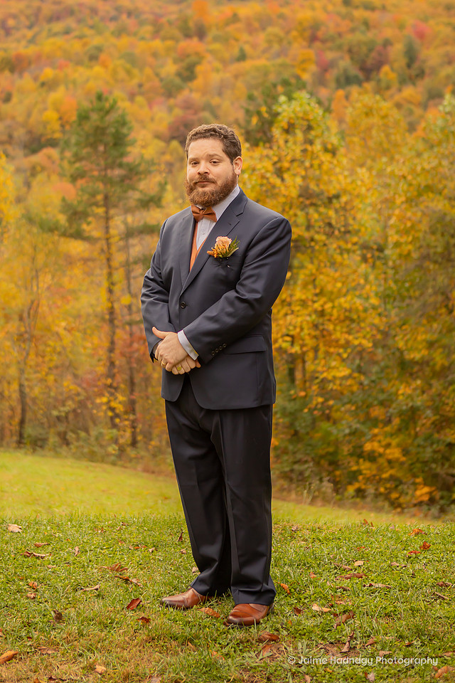 Engadine Inn & Cabins Small Mountain Wedding in Fall Western NC | Asheville Photographer