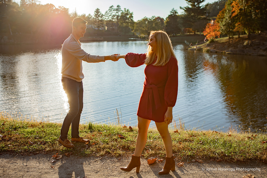 Engagement Session at Lake Louise | Asheville Photographer