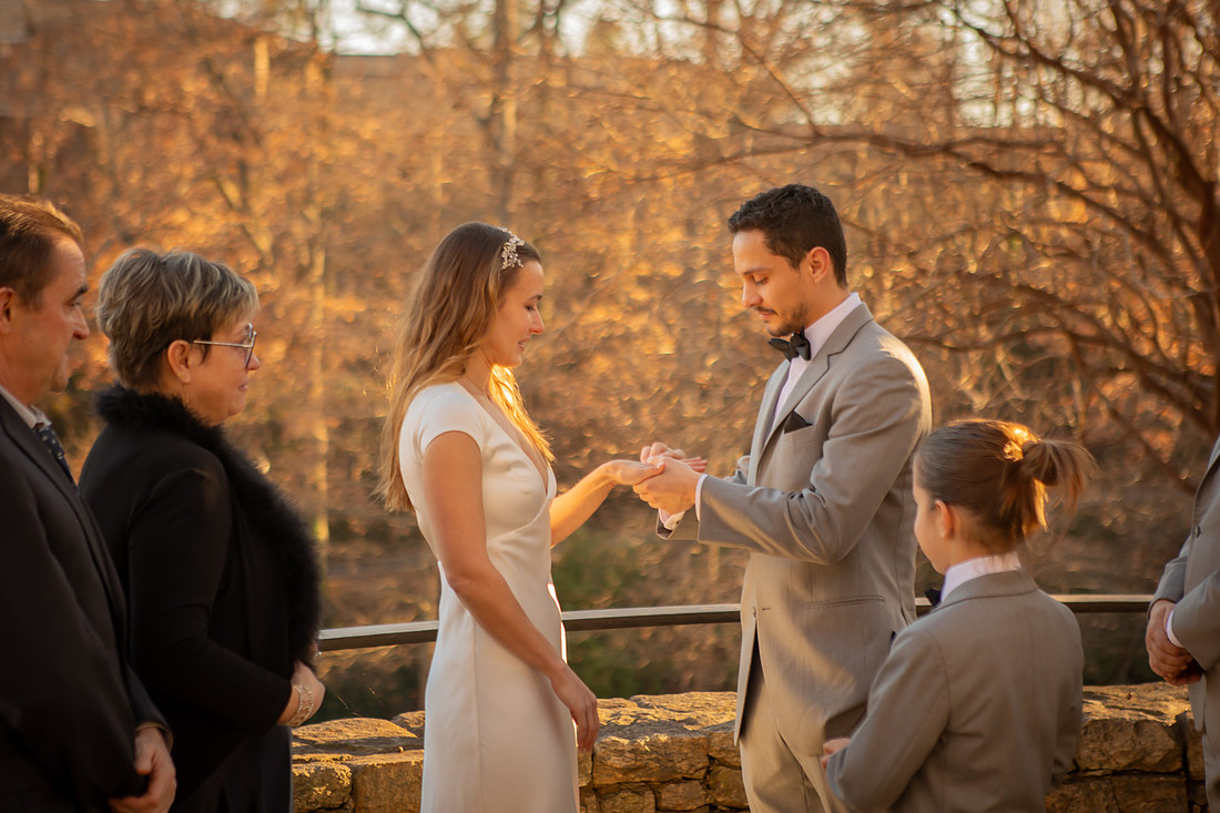 Small Wedding at Falls Park Greenville SC Elopement Photographer