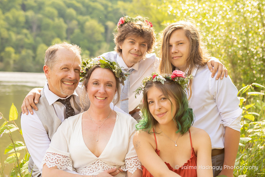 Nature Wedding | Asheville Elopement Photographer | Micro Wedding at Hot Springs NC by the French Broad RIver
