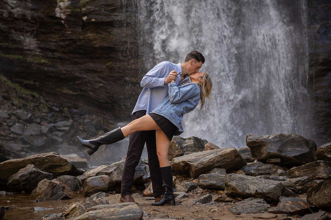 Looking Glass Falls Engagement Session