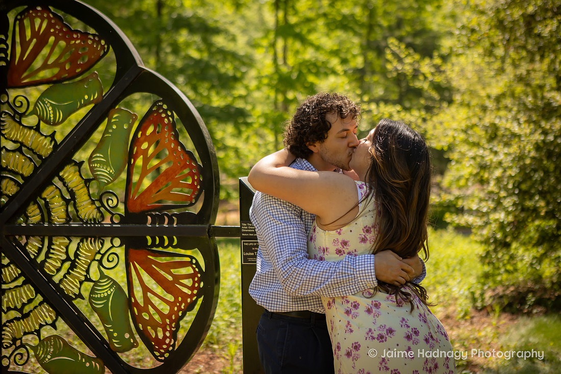Asheville Engagement Session at the Arboretum | Proposal Photographer