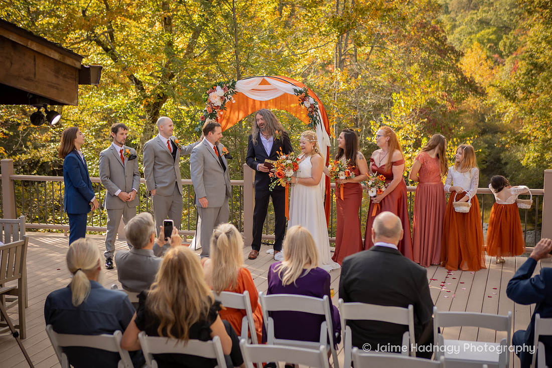 Outdoor Wedding Ceremony | Asheville Wedding Photographer