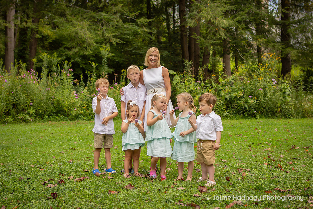 Family Photos with Grandchildren and Grandmother