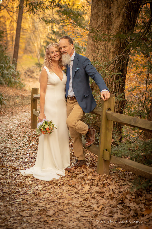 Wedding portraits and ceremony in Asheville at The Botanical Gardens | Elopement Photographer