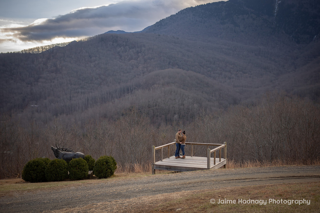Proposal on Vacation at Redstone in Burnsville | Asheville Photographer