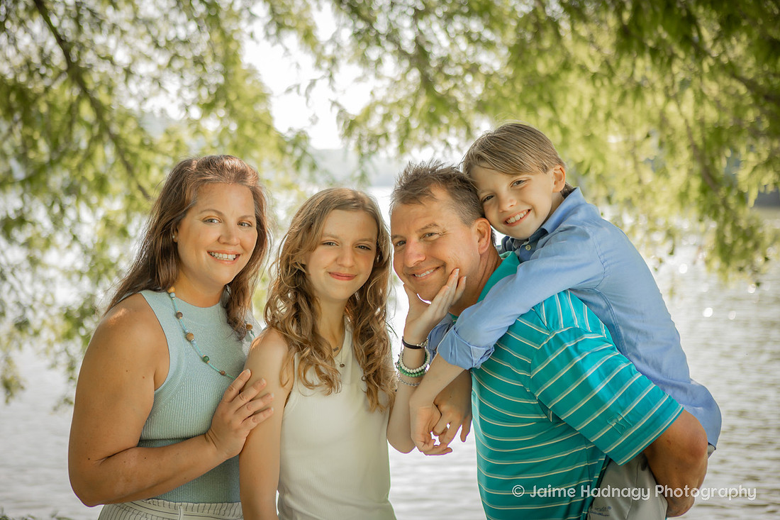 Family Photo Session at Lake Lure NC Outdoors FUn Playful | Asheville Photogrpaher