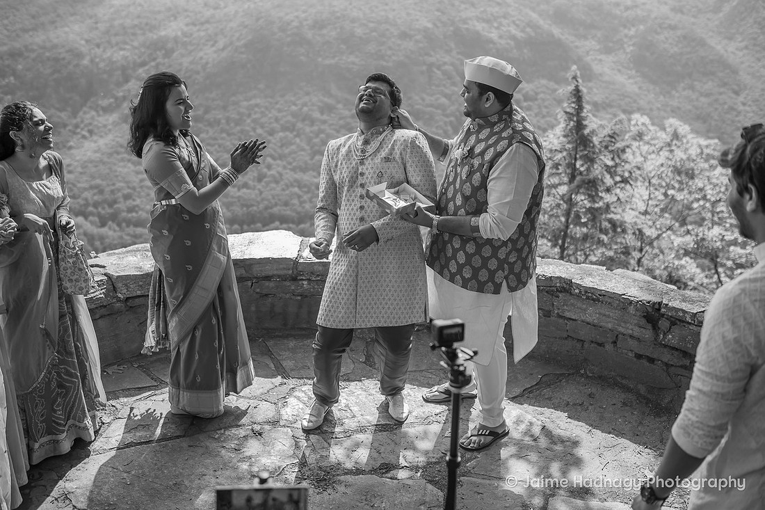 Small Indian Wedding Ceremony in NC Mountains | Parkway Elopement Photographer