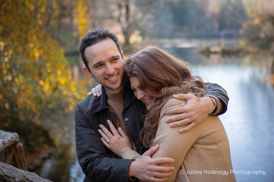 Surprise Proposal at the Biltmore Estate Bass Pond | Asheville Engagement Photographer