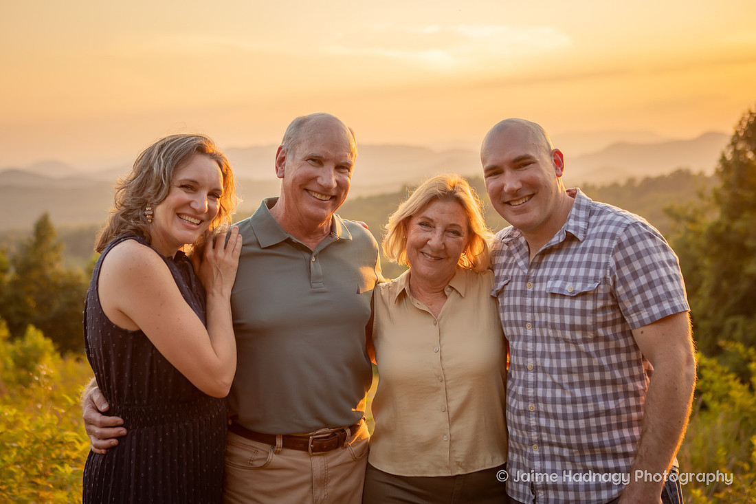 Sunset Family Photos Golden Hour 