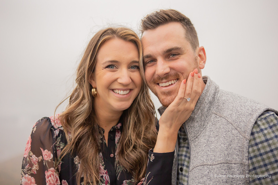 Proposing in the rain | Asheville Engagement Photographer