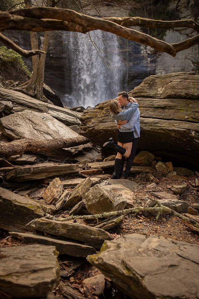 Looking Glass Falls Engagement Session