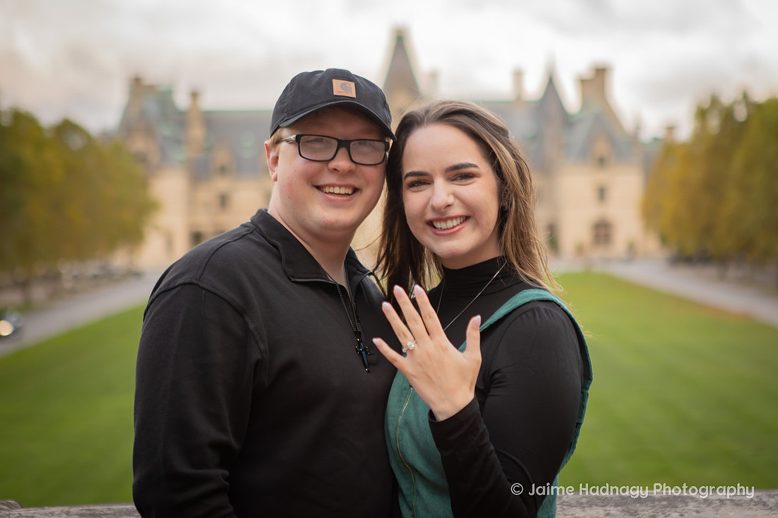 Engagement at Biltmore Estate | Asheville Proposal Photography