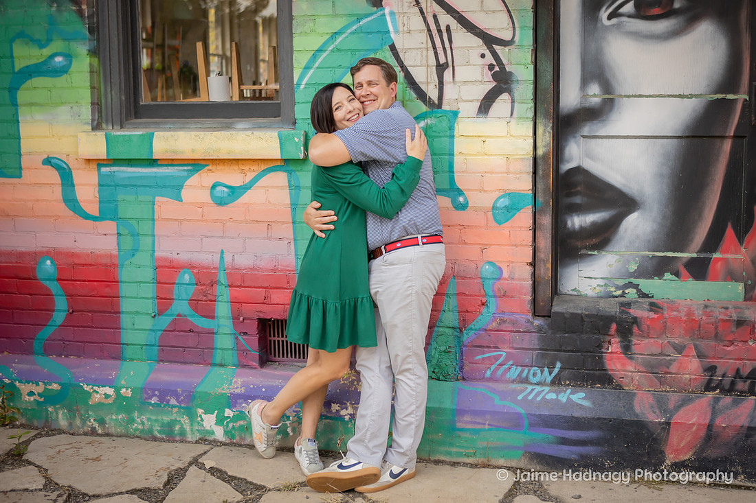 FUn Playful Outdoor Family Photos in the River Arts District Asheville