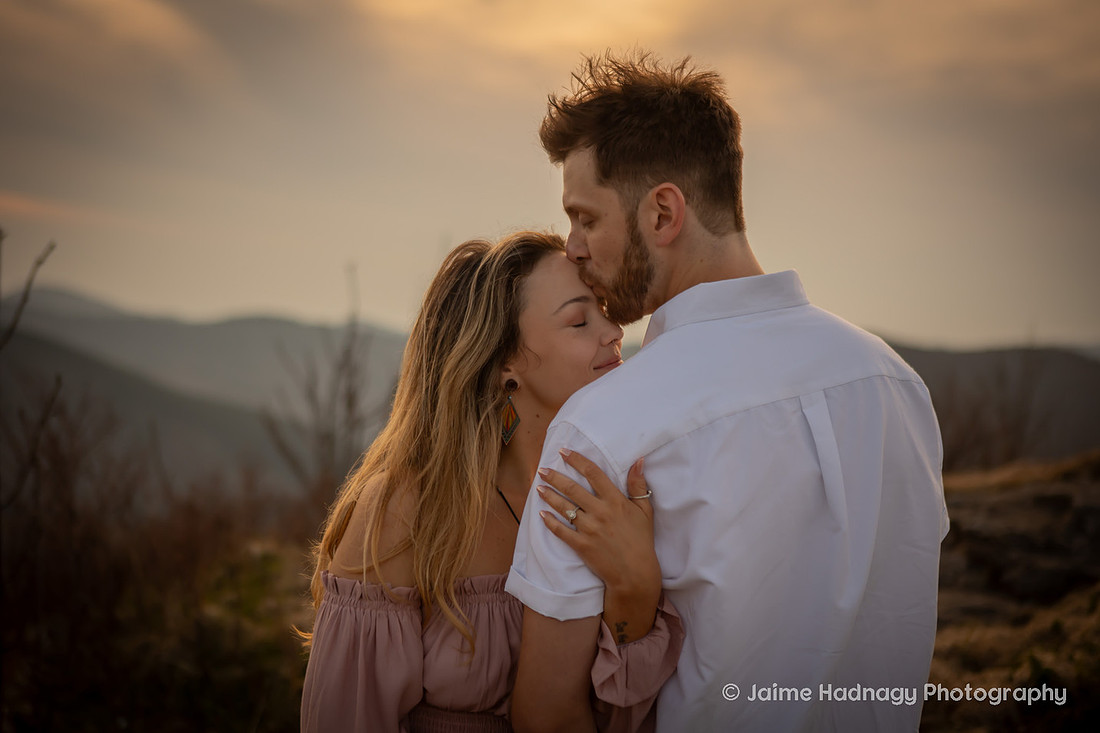 Asheville Engagement Photographer | Bohemian Hiking Engagement Session in the Mountains