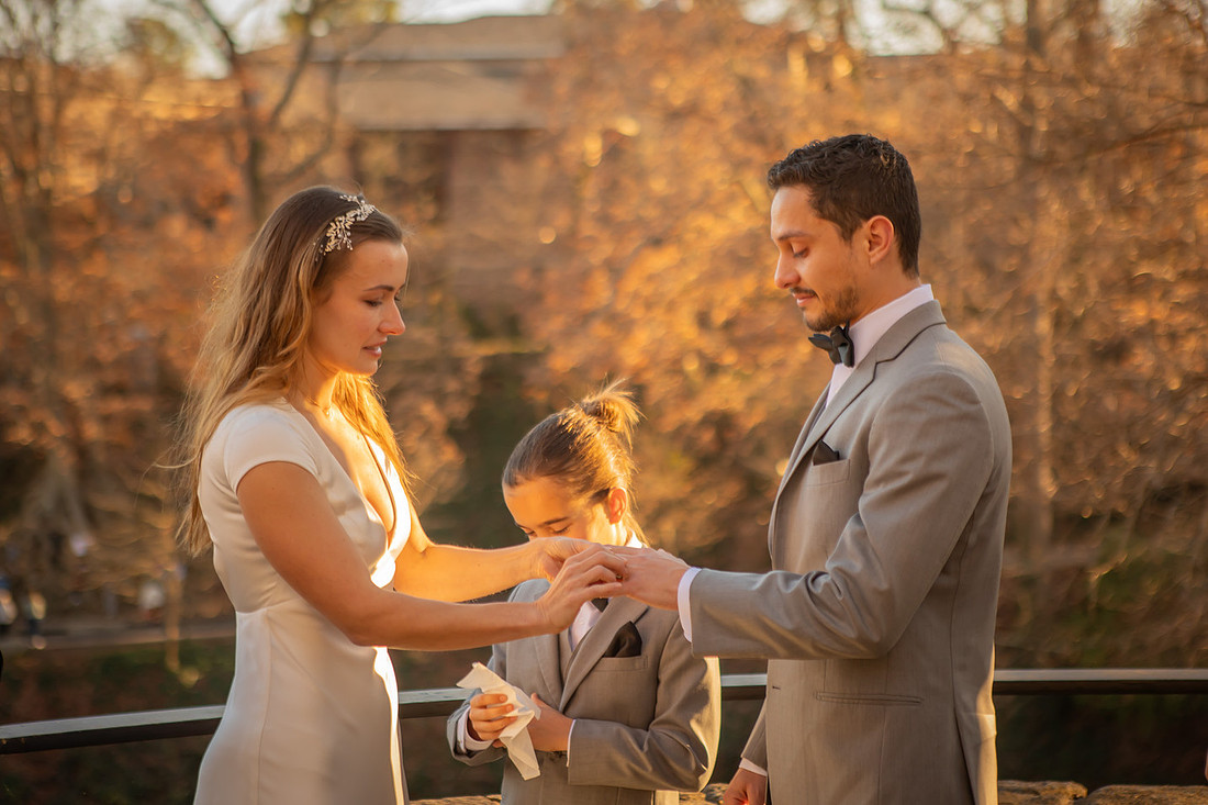 Wedding at Falls Park | Asheville Elopement Photographer