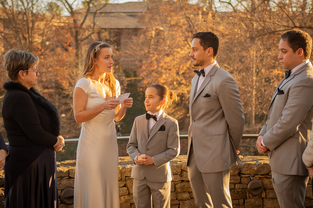 Small Wedding at Falls Park Greenville SC Elopement Photographer