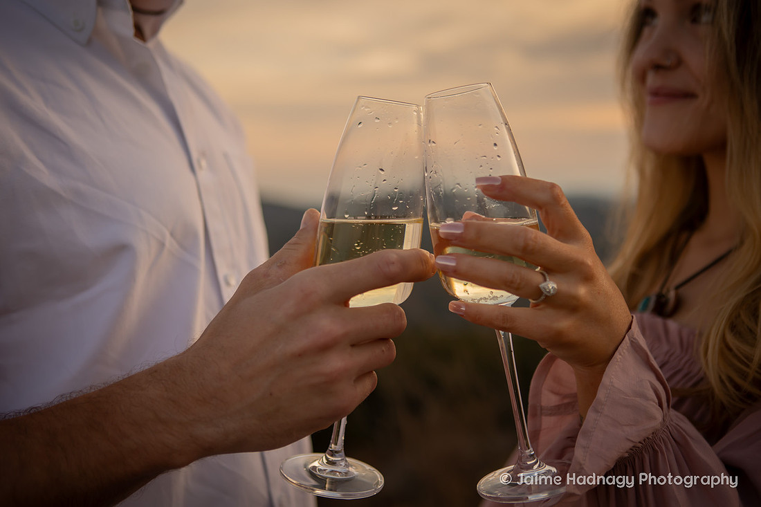 Sunset Engagement Session at Black Balsam | Asheville Photographer