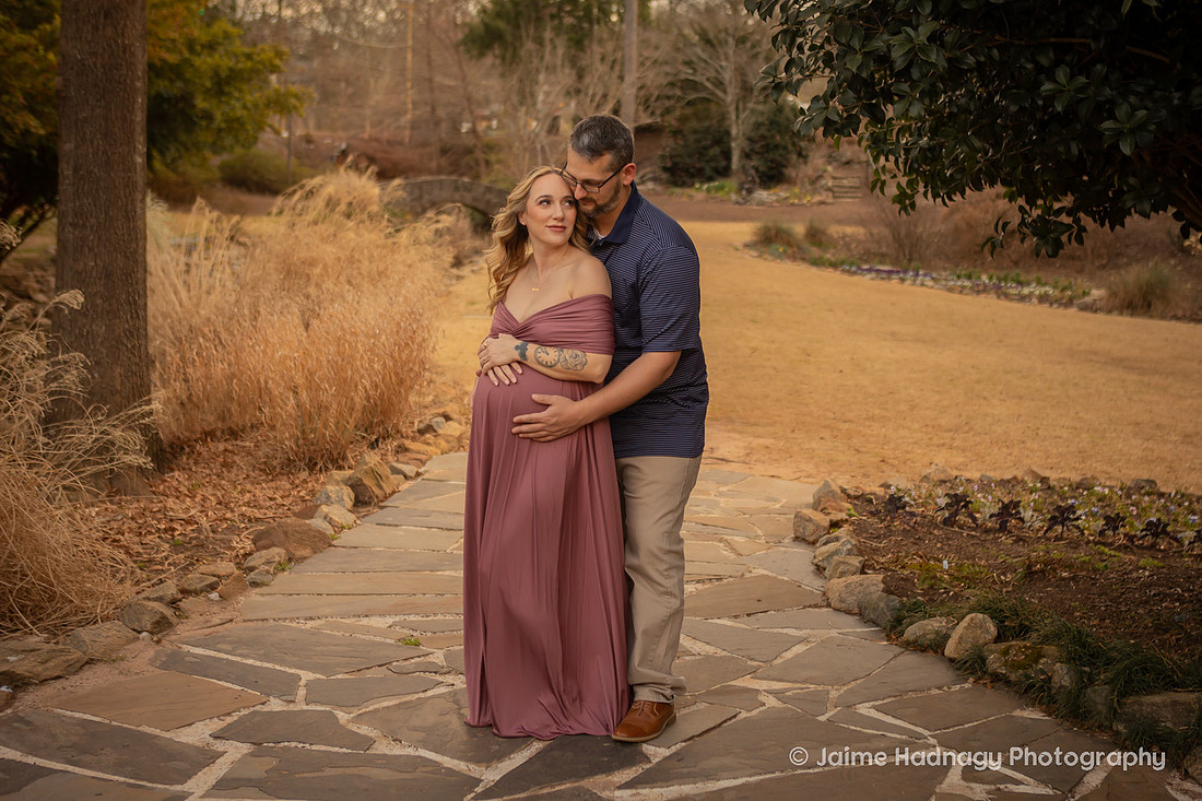 Outdoor Maternity Fmaily Photos with Sibling | Asheville Photographer