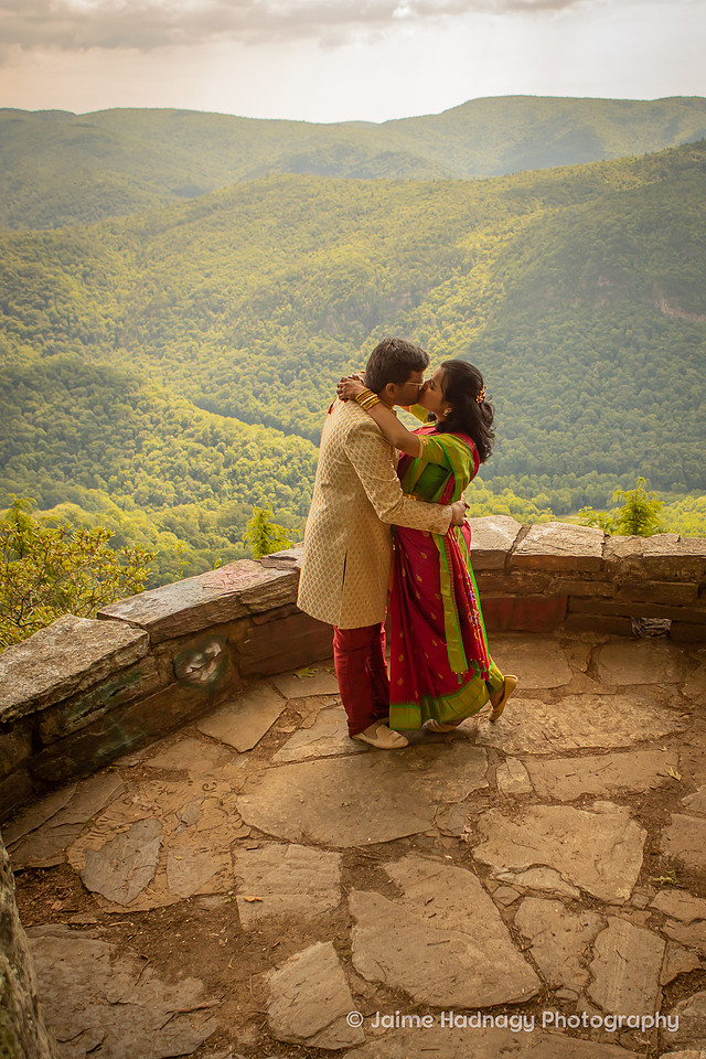 Indian Elopement Photos on The Blue Ridge Parkway