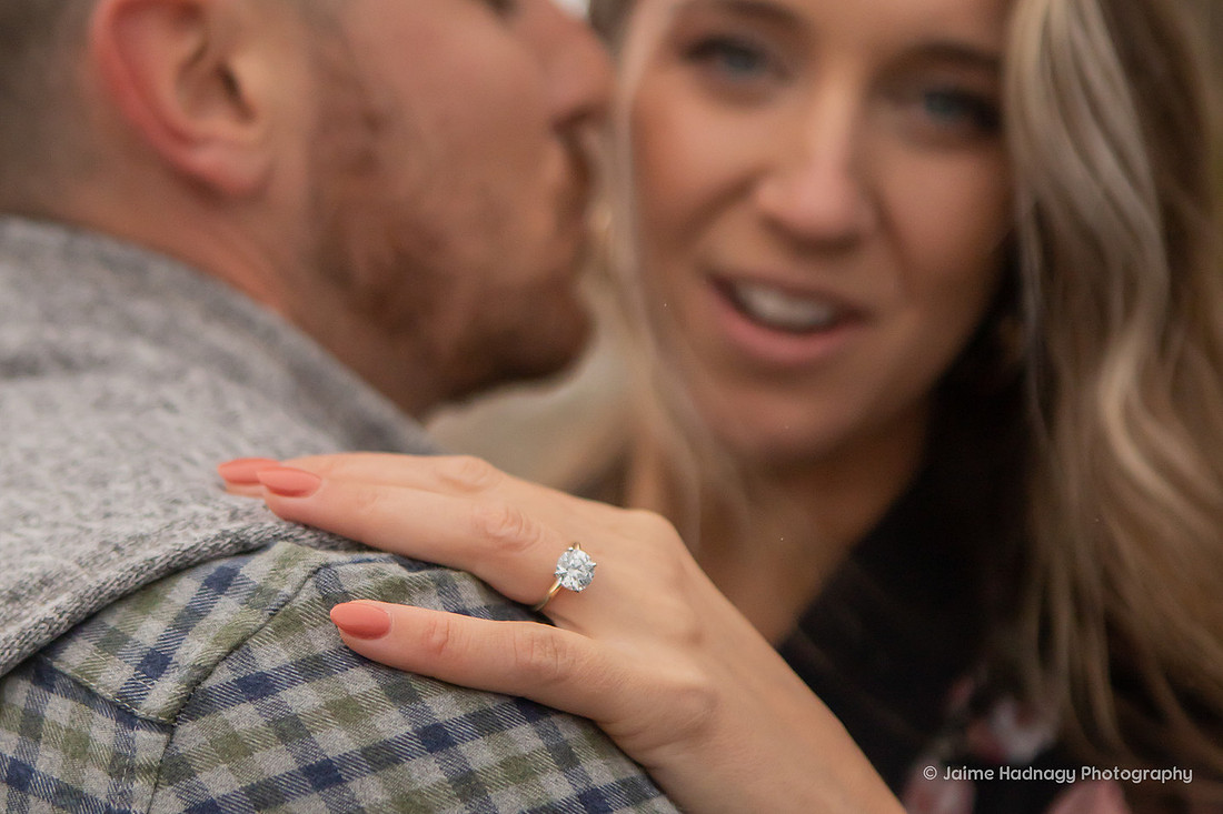 Asheville rainy surprise proposal photoshoot
