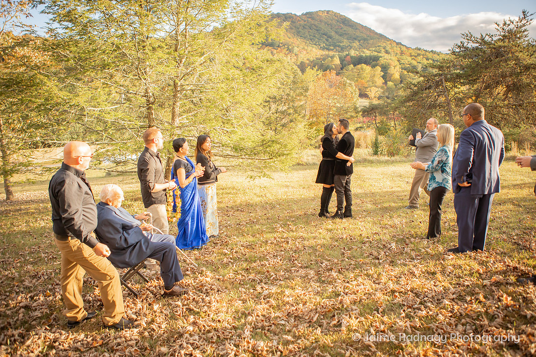 Air BNB Wedding in the Mountains | Asheville Elopement Photographer