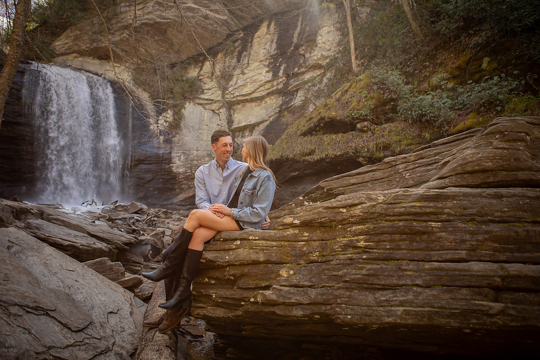 Looking Glass Falls Engagement Session