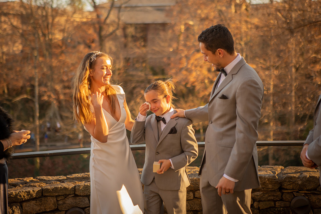 Wedding at Falls Park | Asheville Elopement Photographer