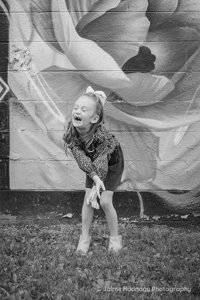 FUn Playful Outdoor Family Photos in the River Arts District Asheville
