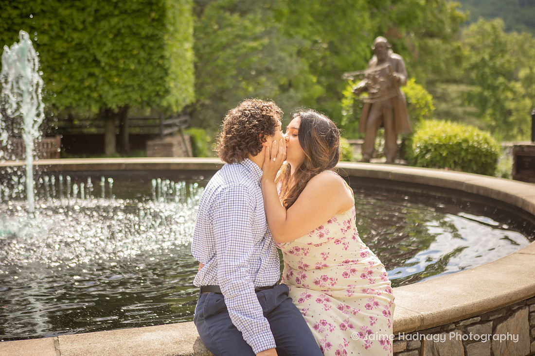 Engagement Photography at the Arboretum in Asheville