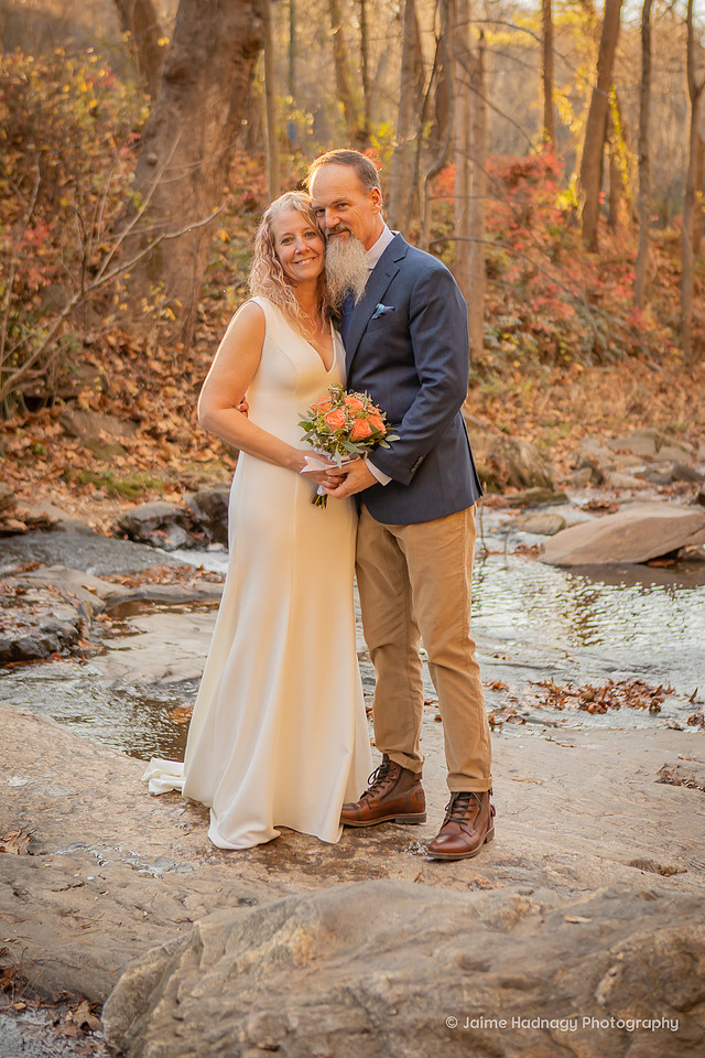 Wedding portraits and ceremony in Asheville at The Botanical Gardens | Elopement Photographer