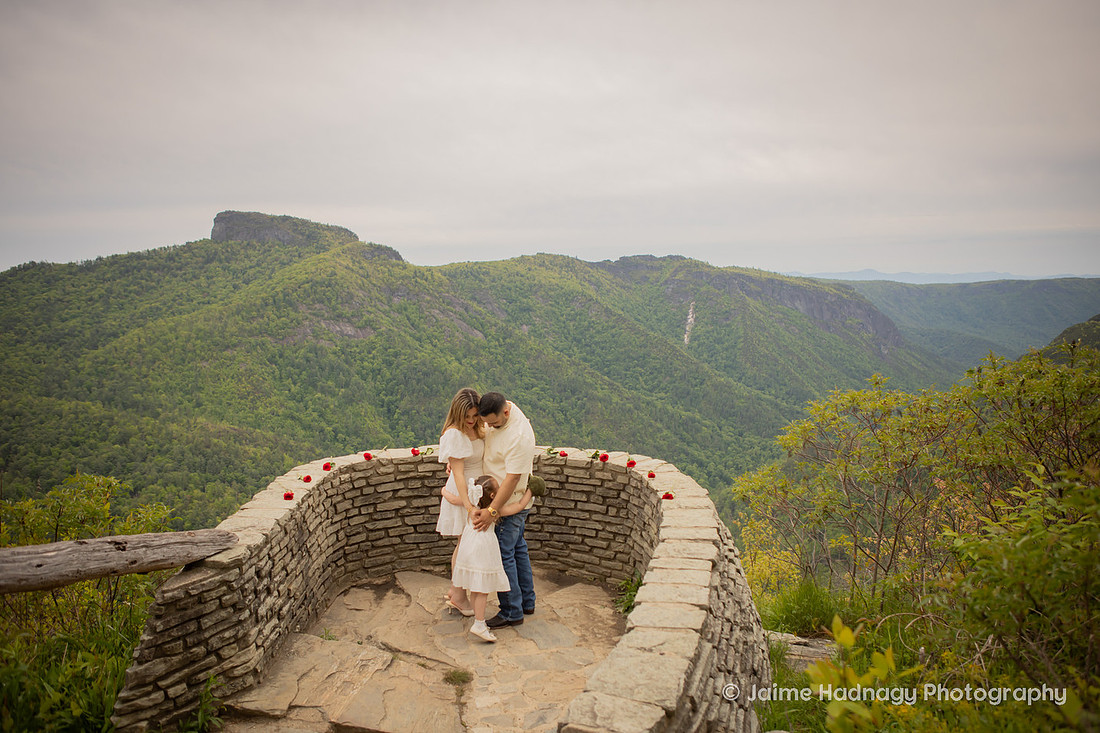 Romantic Proposal with Roses in the Mountains of Western NC | Asheville Photographer