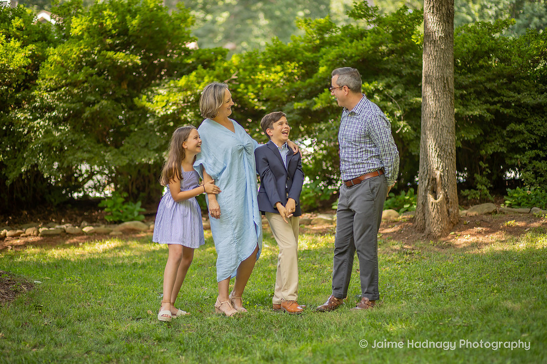 Fun Family Photo Session Outside | Asheville Photographer