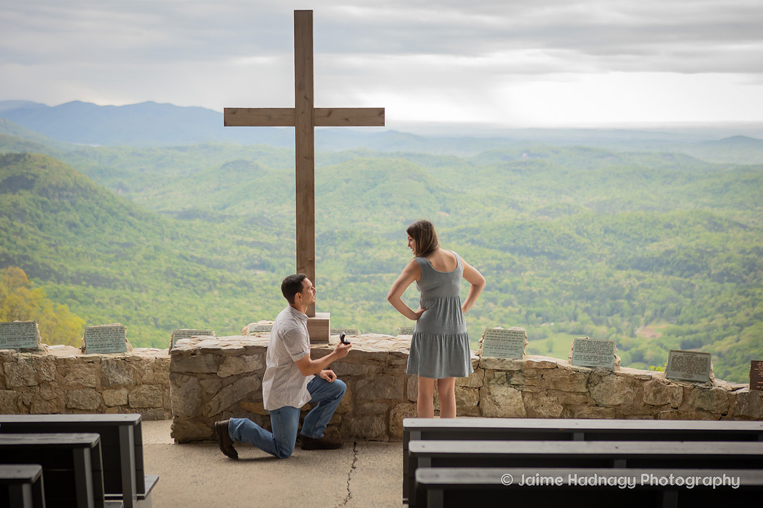 Surprise Proposal at Pretty Place Fred W. Symmes Chapel