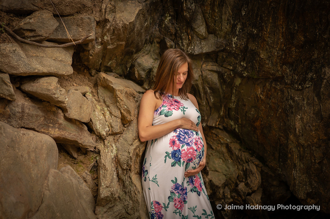 Outdoor Prenatal Family Photos | Asheville Photographer