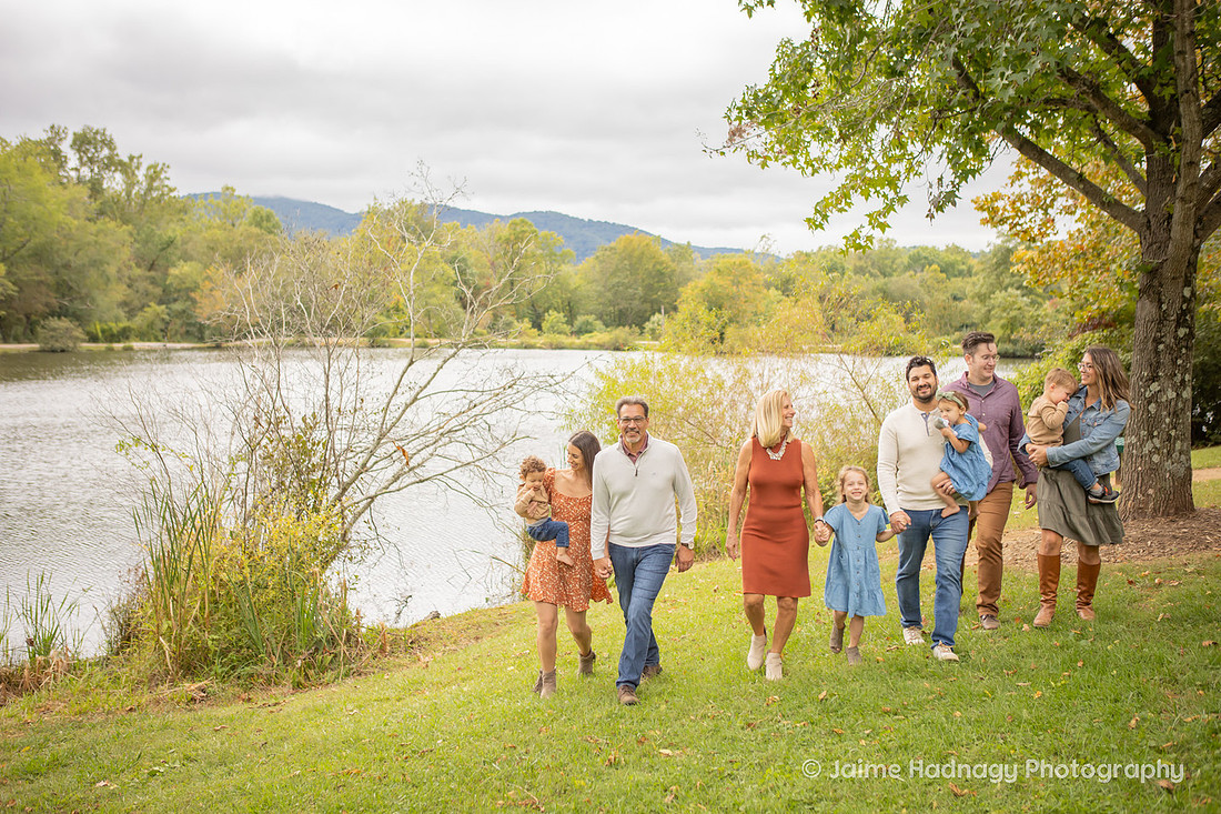 Extended Family Photos in the Park | Asheville Professional Photographer