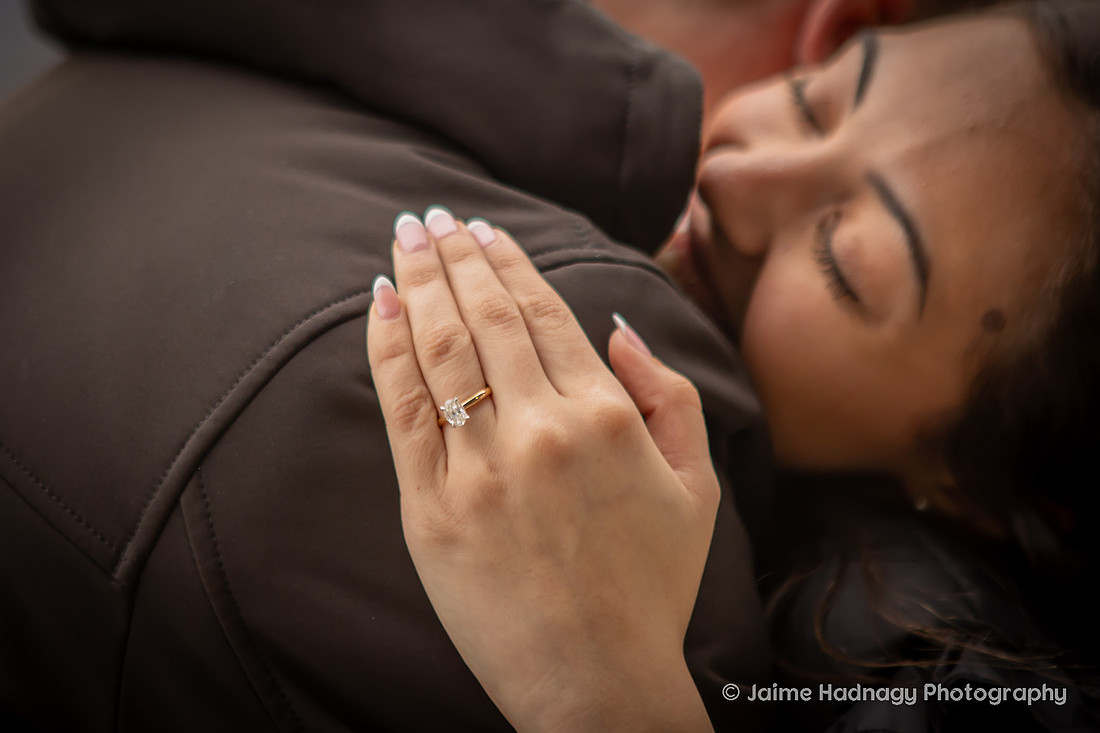 Surprise Winter Proposal at Pretty Place | Asheville Engagement Photographer