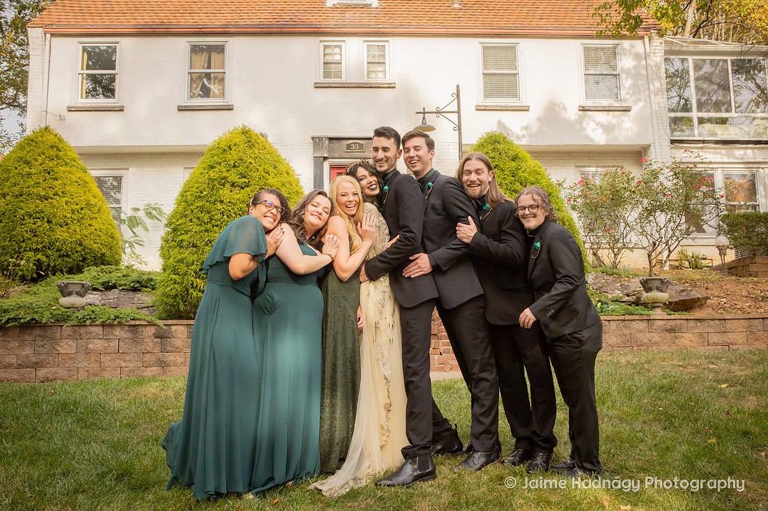 Asheville Wedding Photographer Micro Wedding Outdoors in Autumn