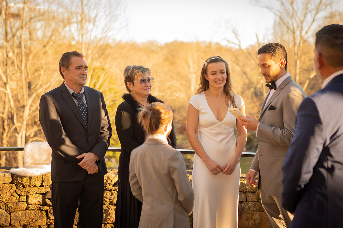 Small Wedding at Falls Park Greenville SC Elopement Photographer